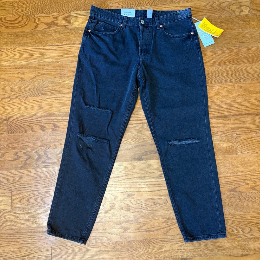 H&M Women's Relaxed Fit Jeans - Dark Blue